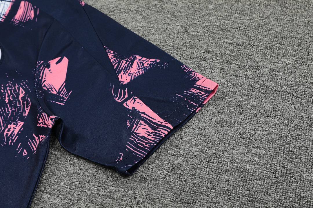 PSG 2024/25 Training Shirt - Navy Blue/Pink