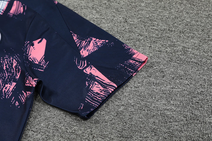 PSG 2024/25 Training Shirt - Navy Blue/Pink