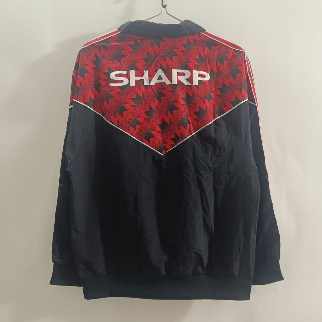 Manchester United Windbreaker Jacket - Black/Red