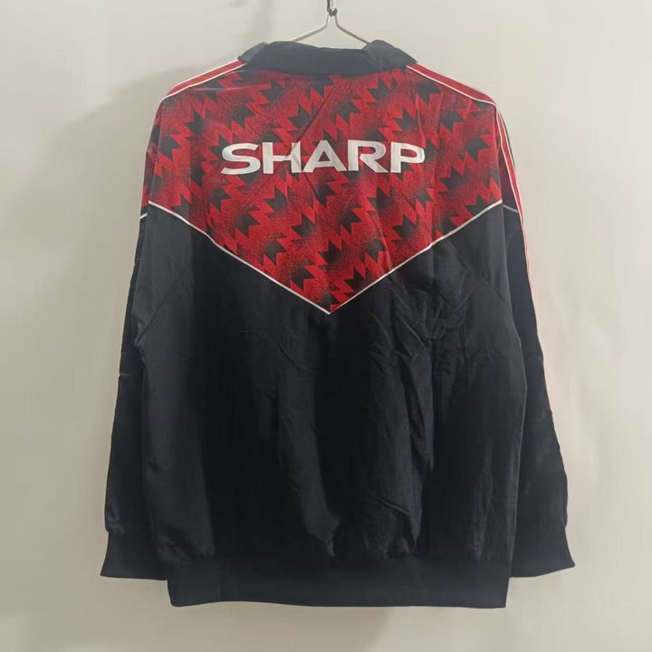 Manchester United Windbreaker Jacket - Black/Red