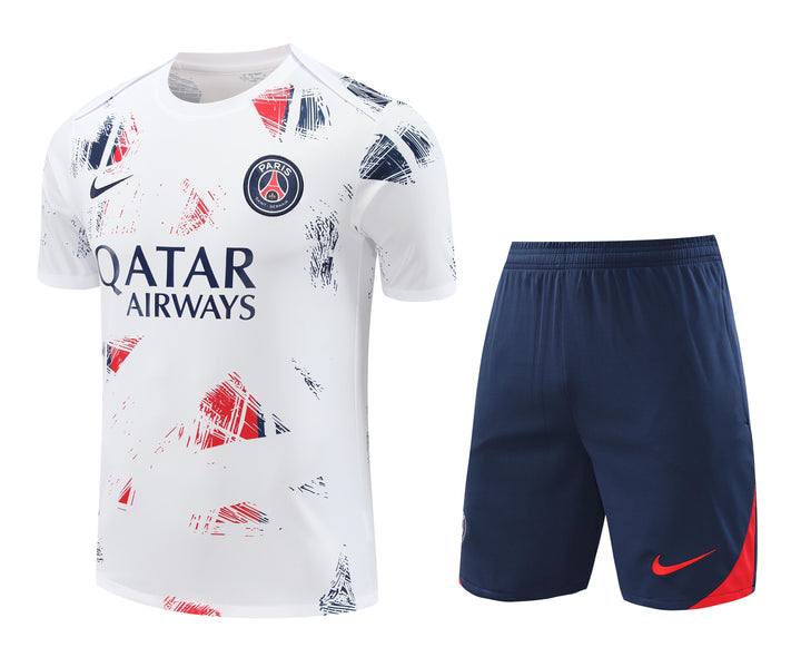 PSG 2024/25 Training Kit - White/Navy Blue