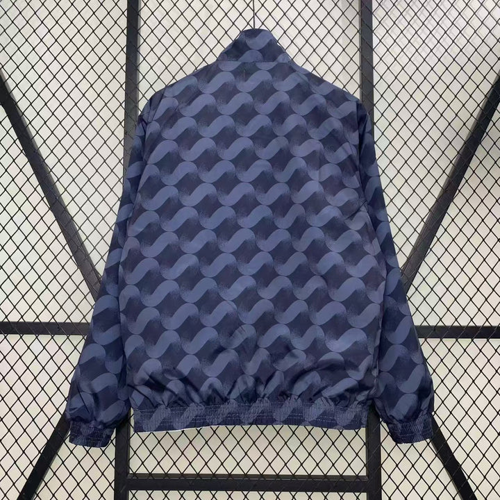 Real Madrid Reversible Windbreaker Jacket - White/Navy Blue