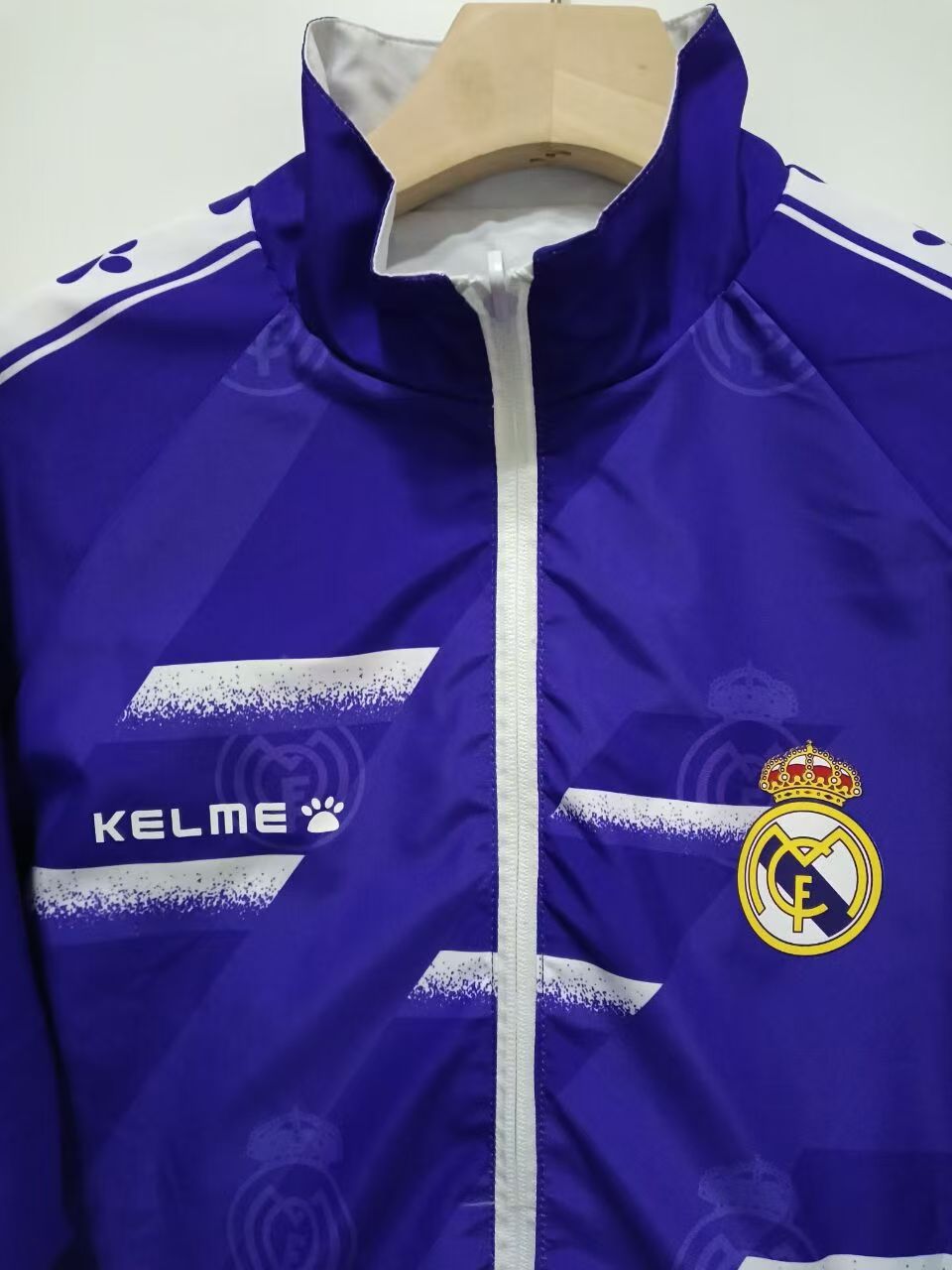 Real Madrid Reversible Windbreaker Jacket - Blue/White