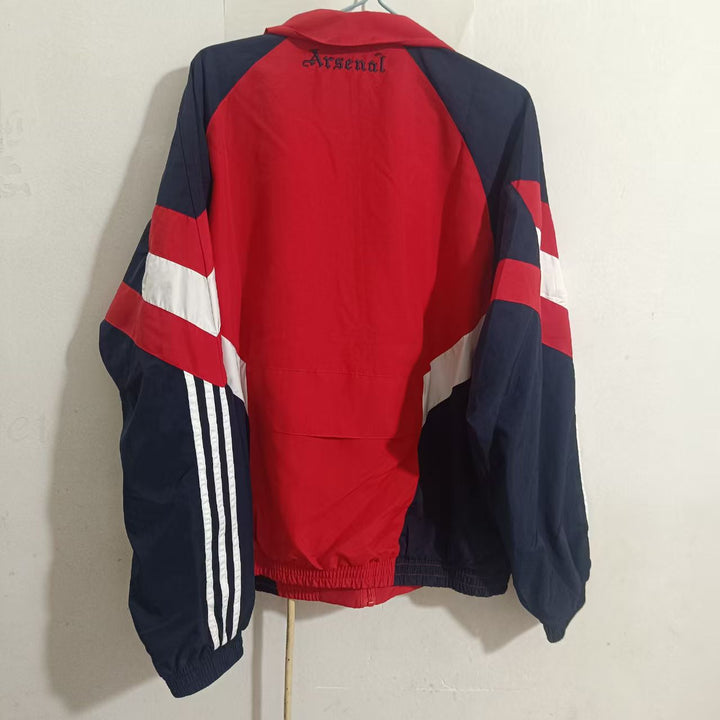 Arsenal Windbreaker Jacket - Navy Blue/Red