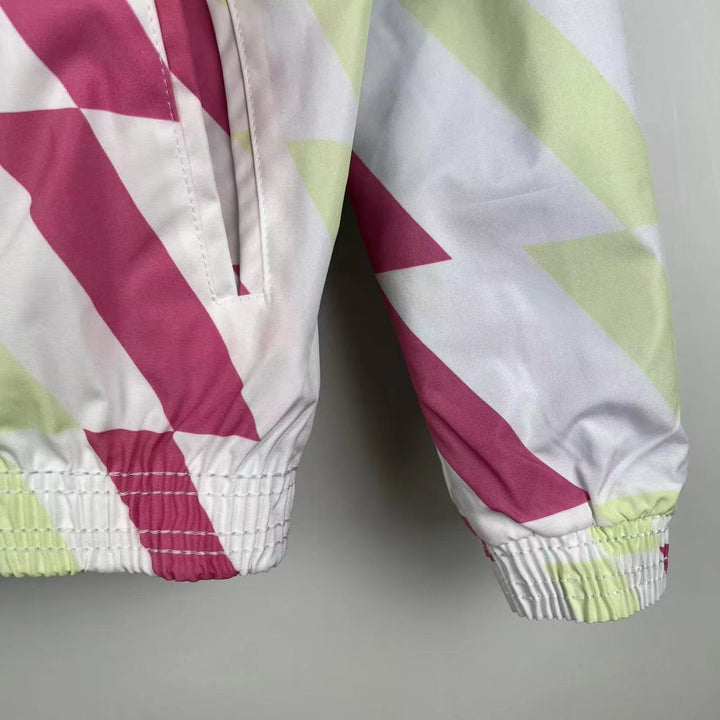 Manchester City Reversible Windbreaker Jacket - White/Light Blue