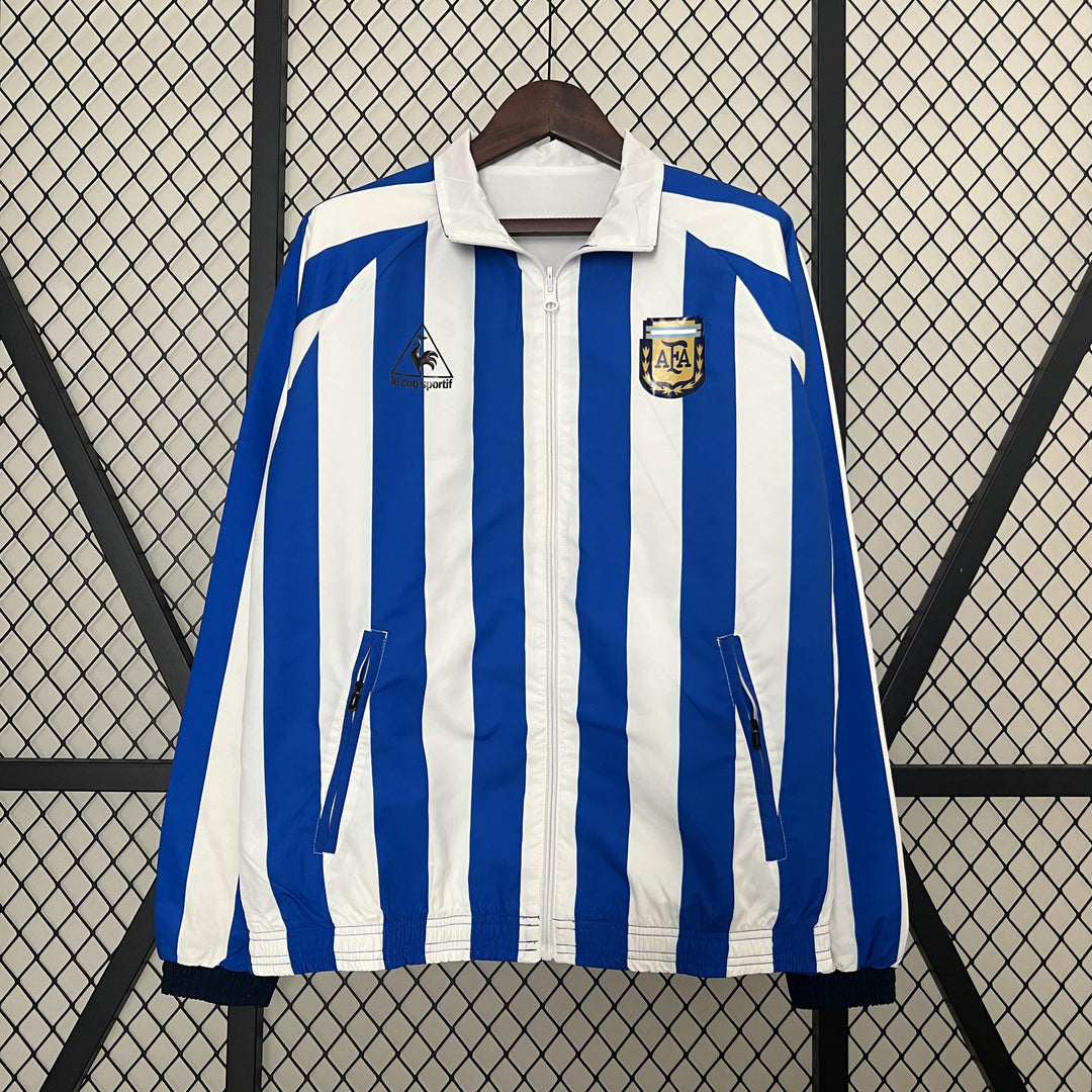 Argentina Reversible Windbreaker Jacket - Blue/White