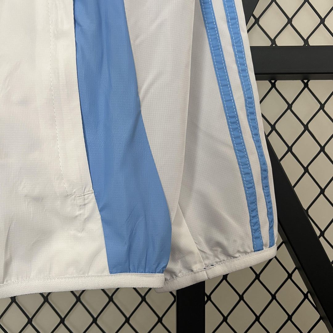 Argentina Reversible Windbreaker Jacket - Dark Blue/White