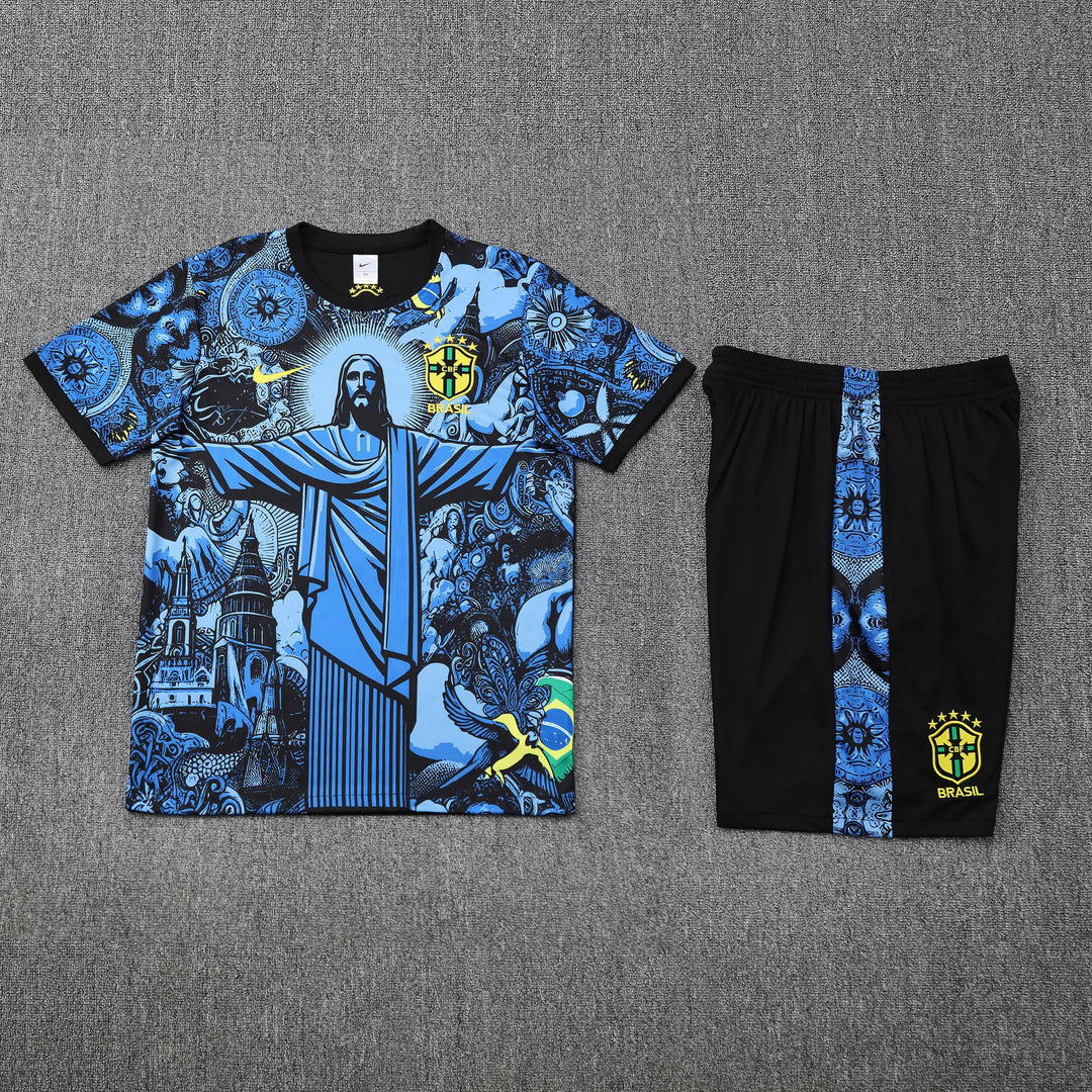 Brazil 2025/26 Training Kit - Blue/Black
