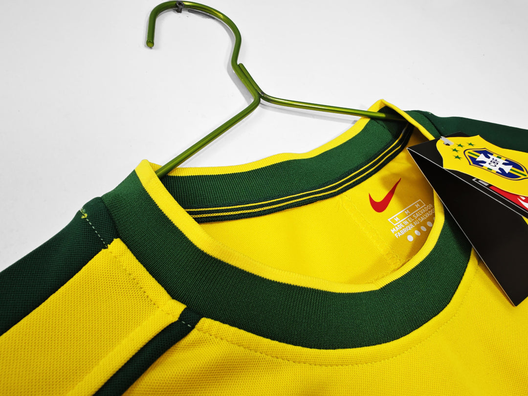Brazil 1996/97 Home Retro Shirt - Long Sleeve