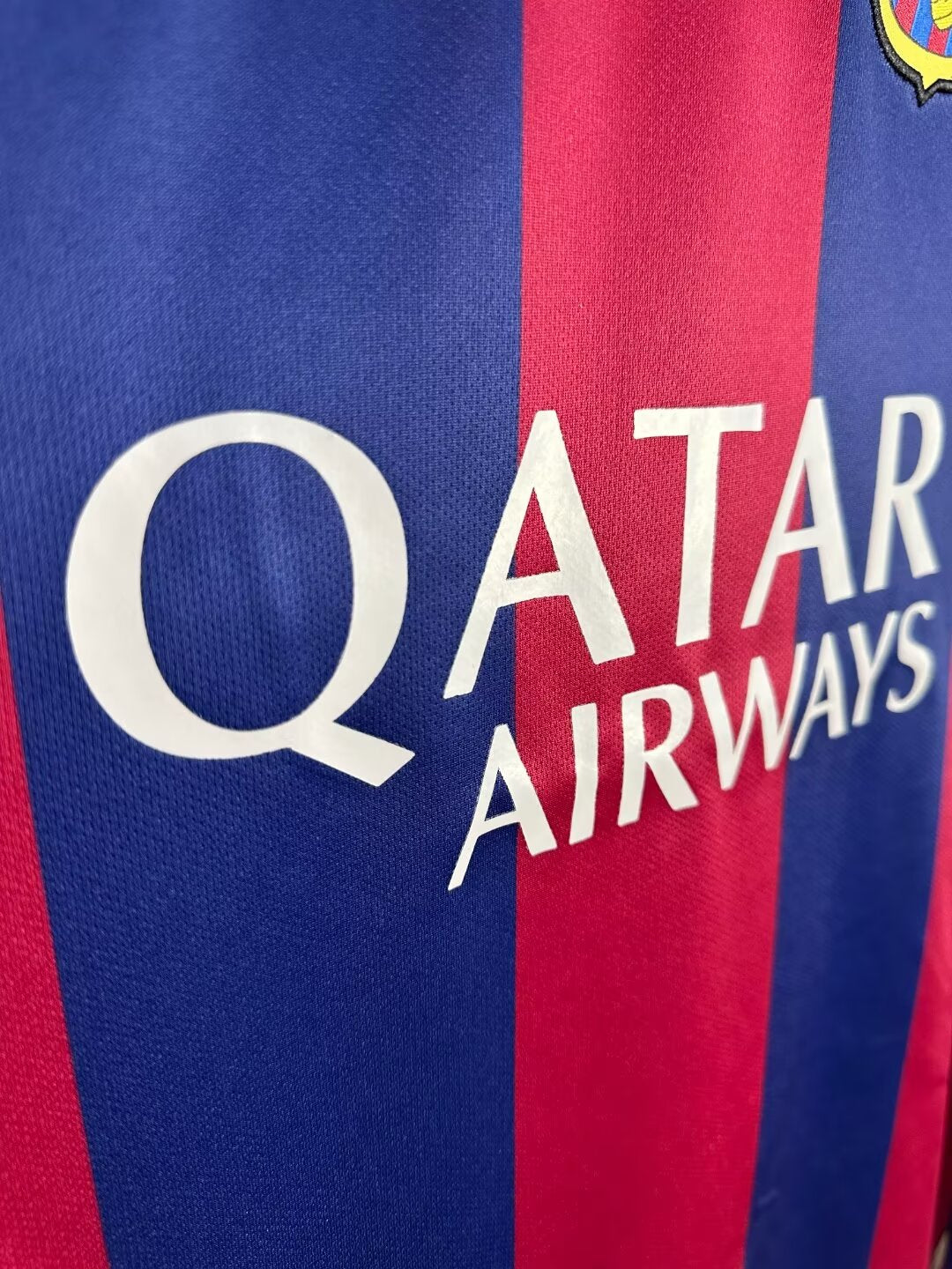 Barcelona 14/15 Home Retro Shirt - Long Sleeve