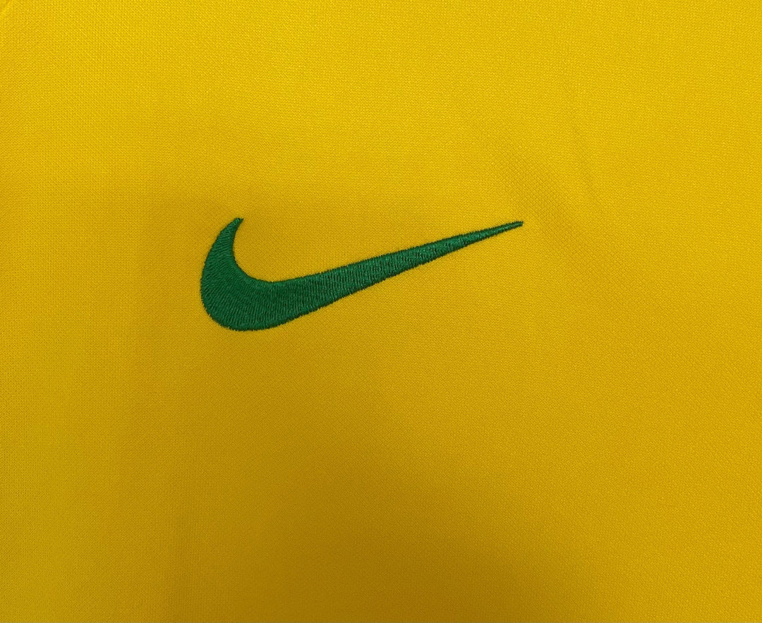 Brazil 2002 Home Retro Shirt - Long Sleeve