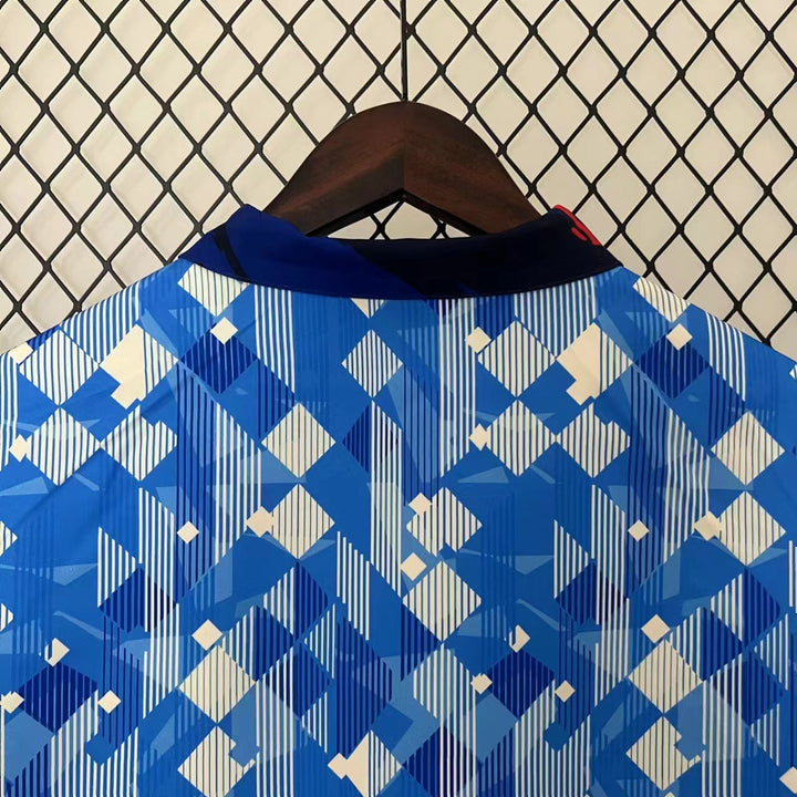 England Blue Reversible Windbreaker Jacket - Blue