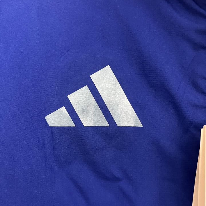 Argentina Reversible Windbreaker Jacket - Dark Blue/White