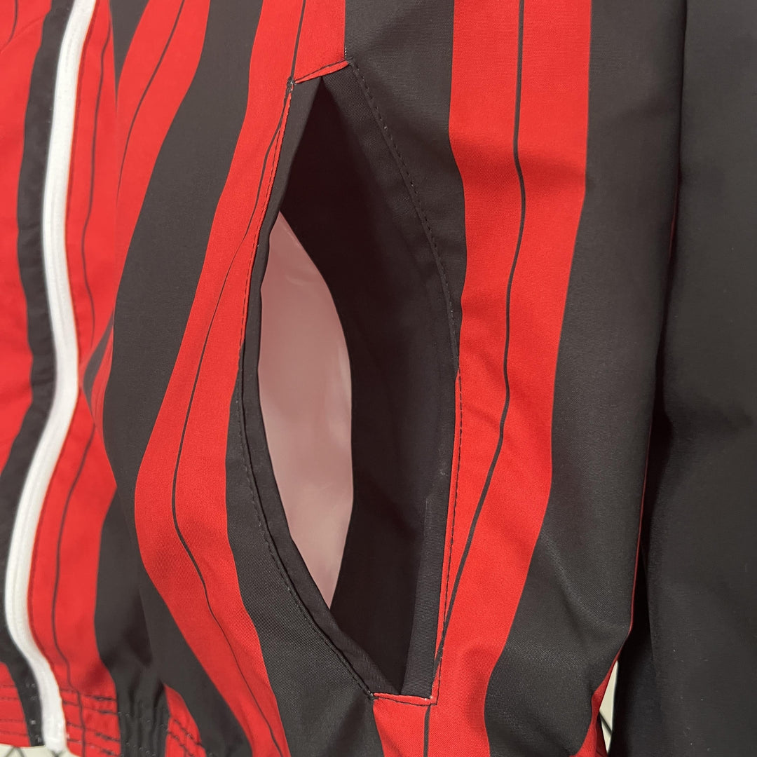 AC Milan Reversible Windbreaker Jacket - Red/White