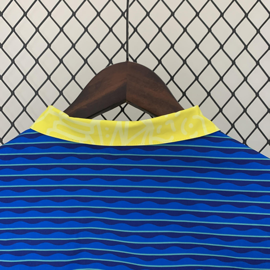 Brazil Reversible Windbreaker Jacket - Yellow/Blue