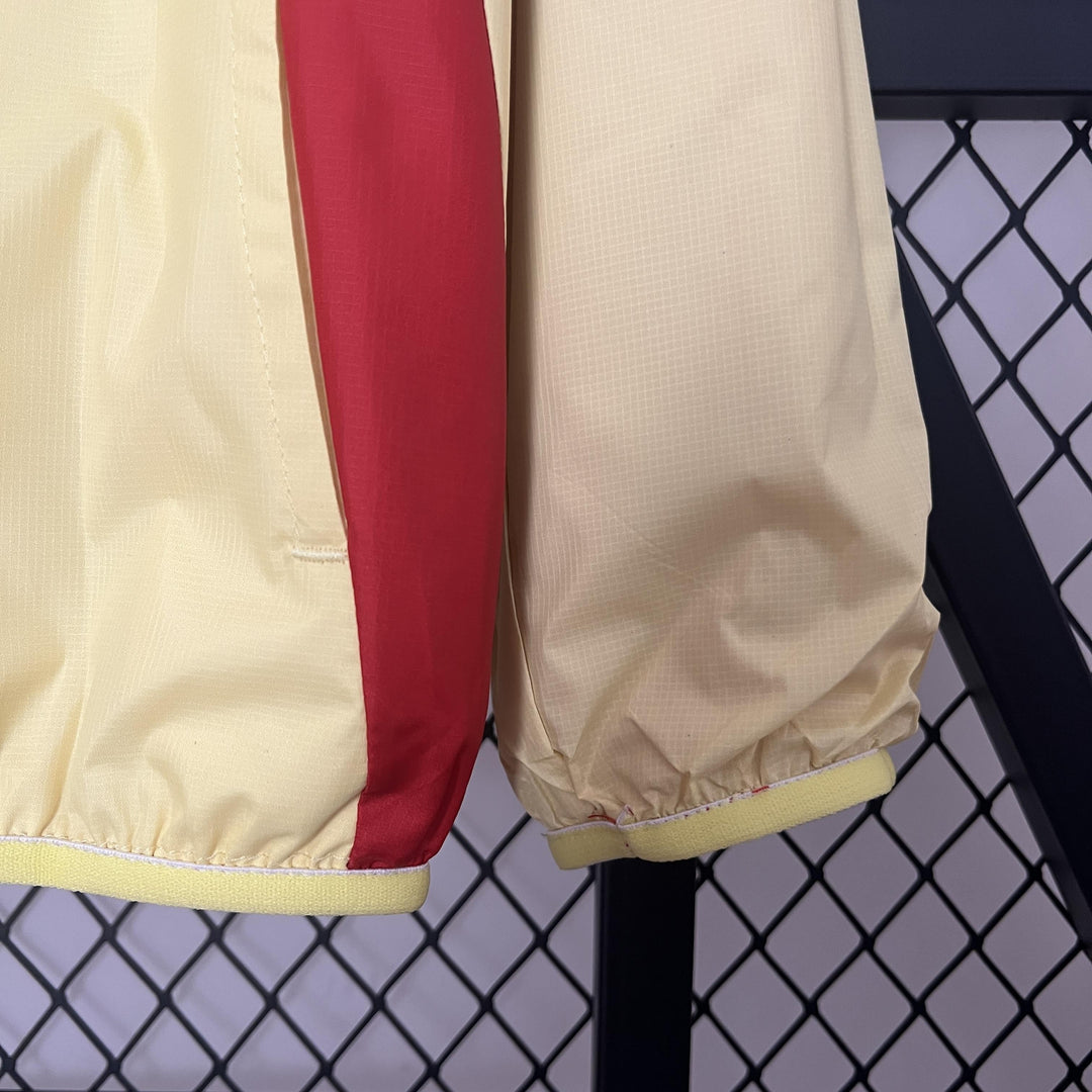 Spain Reversible Windbreaker Jacket - Yellow/Red