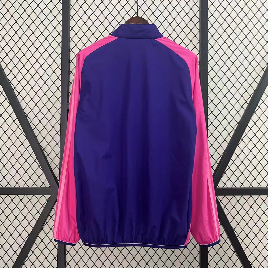 Germany Reversible Windbreaker Jacket - Purple/White