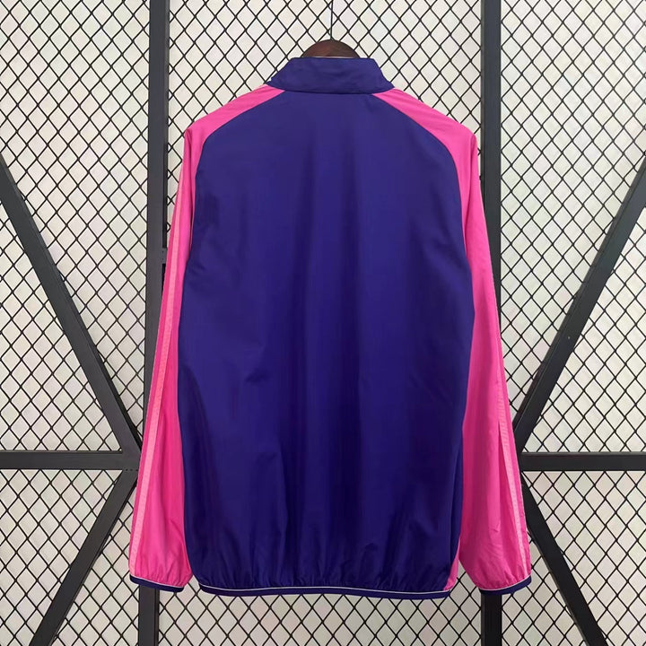 Germany Reversible Windbreaker Jacket - Purple/White