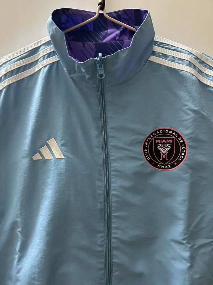 Inter Miami Windbreaker Jacket - Light Blue