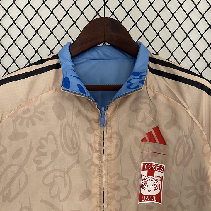 Tigres Reversible Windbreaker Jacket - Light Blue/Beige