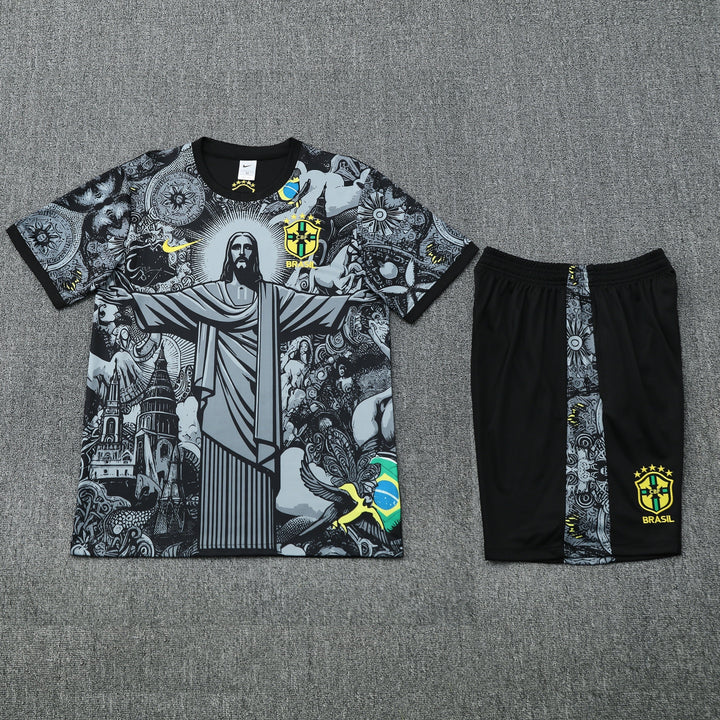 Brazil 2025/26 Training Kit - Black/Gray