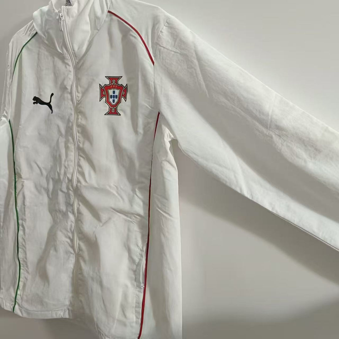 Portugal Windbreaker Jacket - White