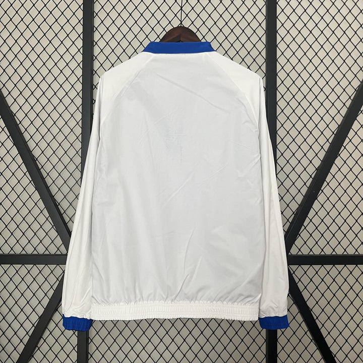 Porto Reversible Windbreaker Jacket - White/Blue