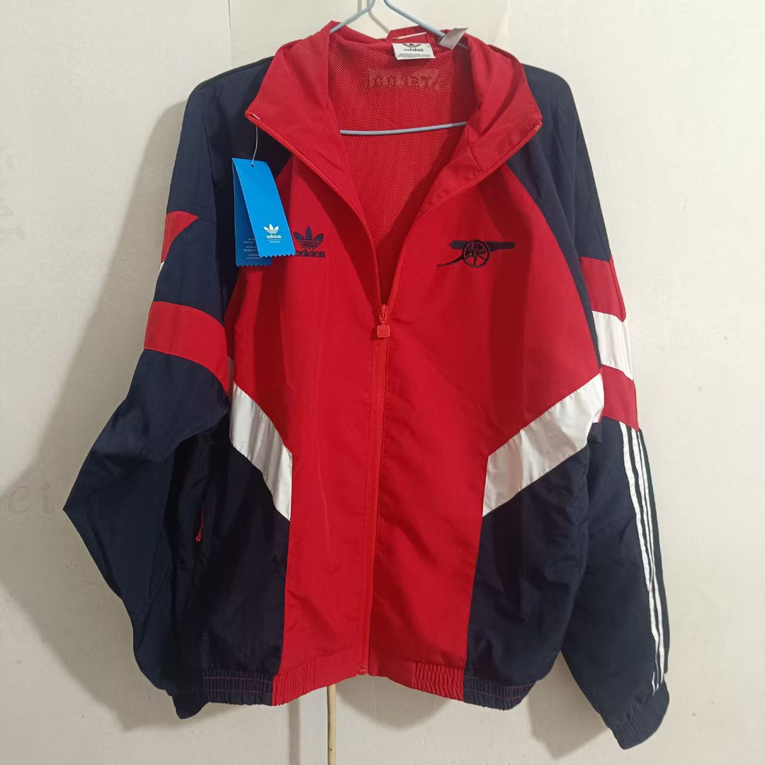 Arsenal Windbreaker Jacket - Navy Blue/Red