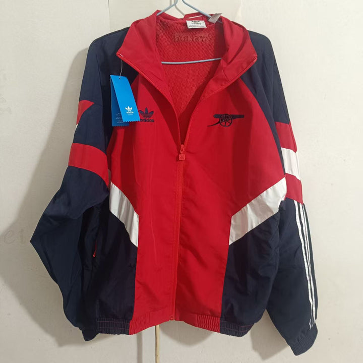 Arsenal Windbreaker Jacket - Navy Blue/Red
