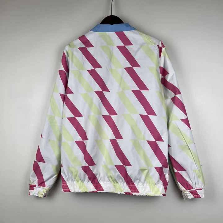 Manchester City Reversible Windbreaker Jacket - White/Light Blue