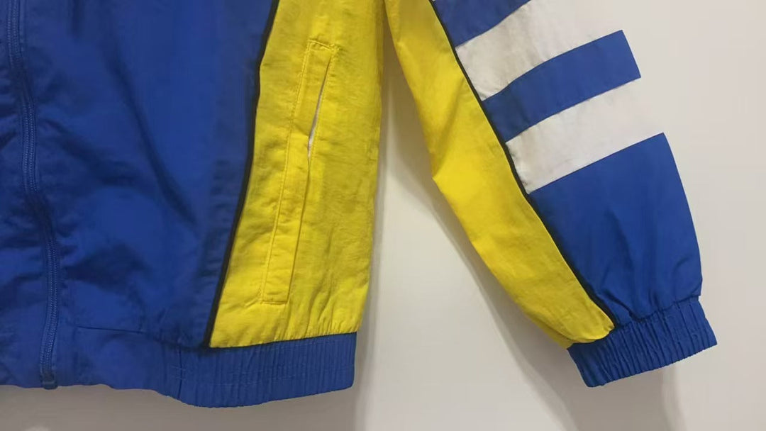 Lyon Windbreaker Jacket - Blue/Yellow