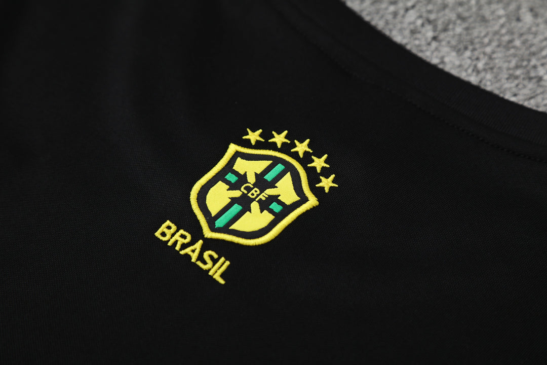 Brazil 2025/26 Training Kit - Black/Yellow