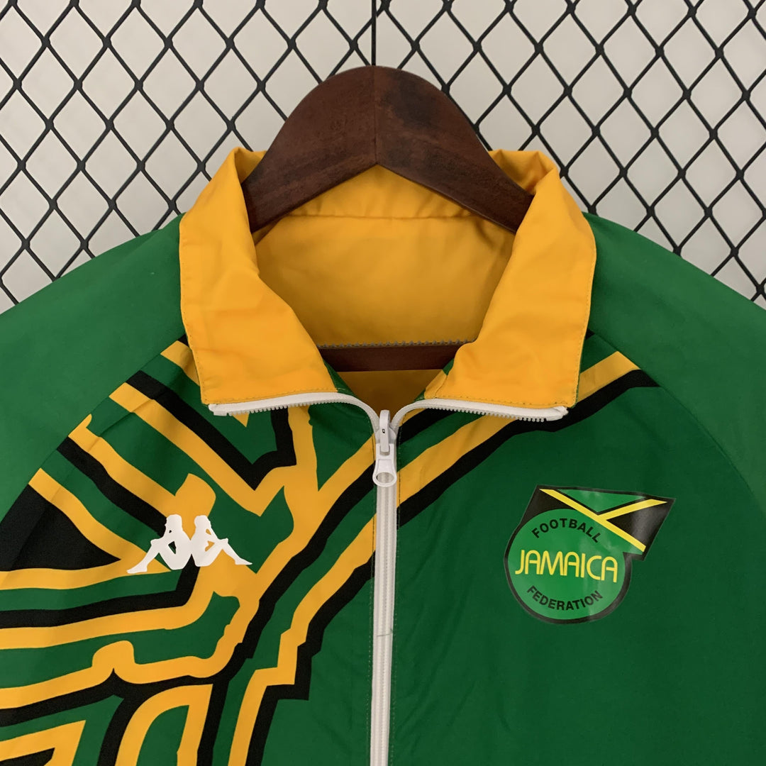 Jamaica Reversible Windbreaker Jacket - Green/Yellow