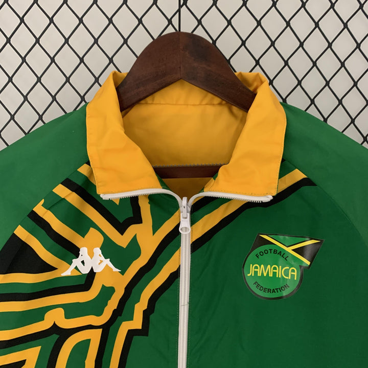 Jamaica Reversible Windbreaker Jacket - Green/Yellow