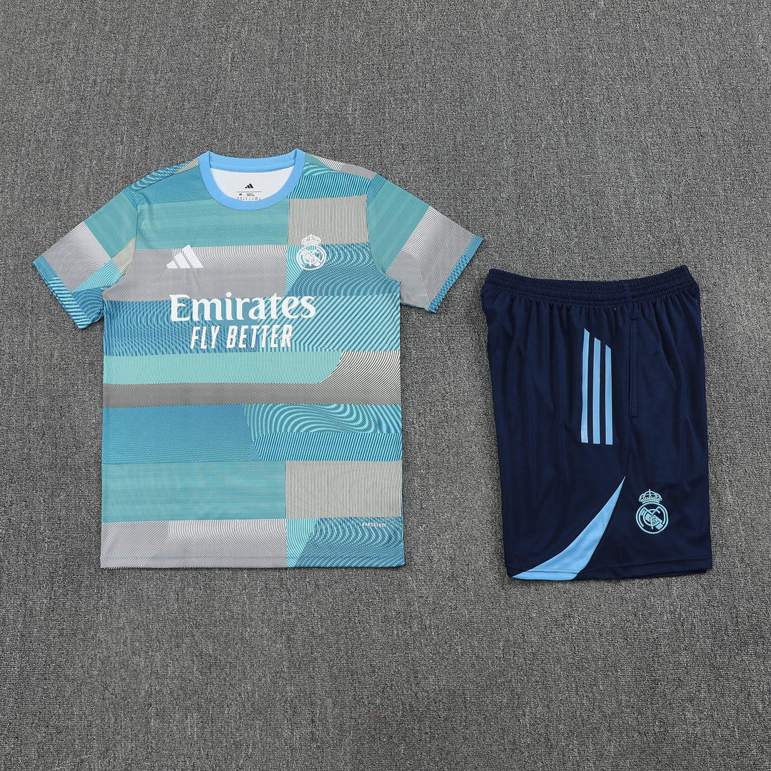 Real Madrid 2025/26 Training Kit - Turquoise/Blue