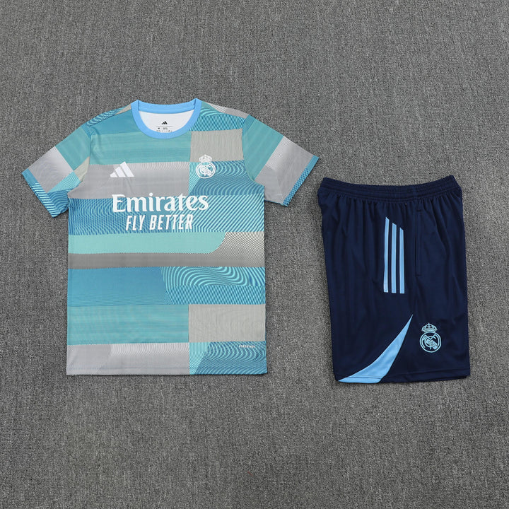 Real Madrid 2025/26 Training Kit - Turquoise/Blue