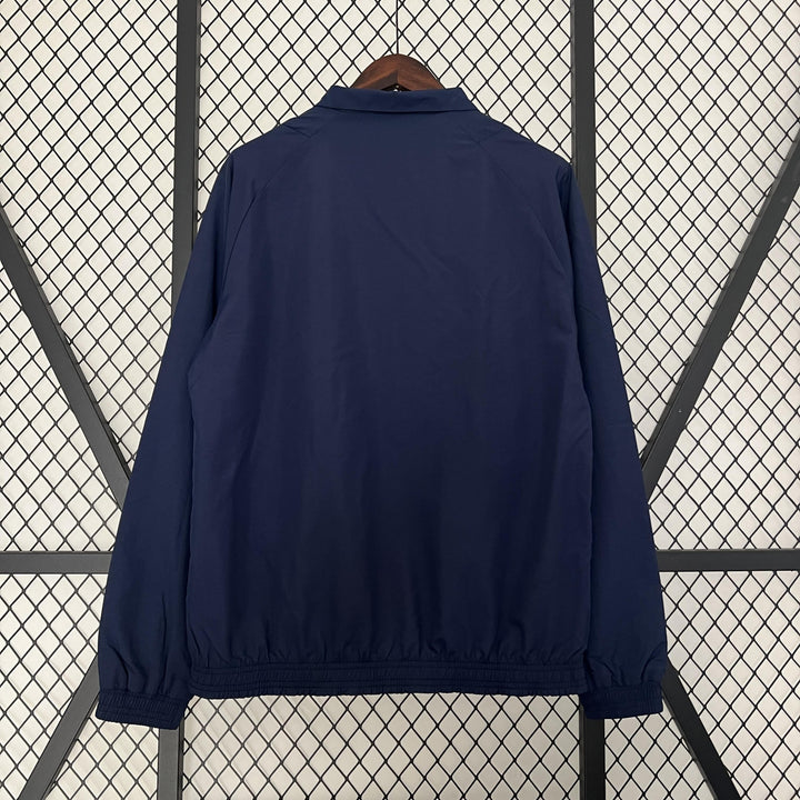 Real Madrid Reversible Windbreaker Jacket - Navy Blue