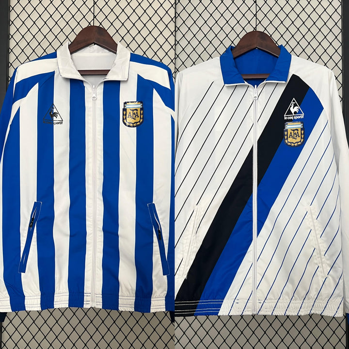 Argentina Reversible Windbreaker Jacket - Blue/White