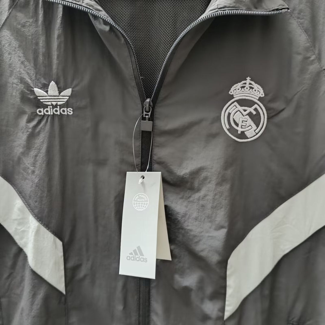 Real Madrid Windbreaker Jacket - Gray