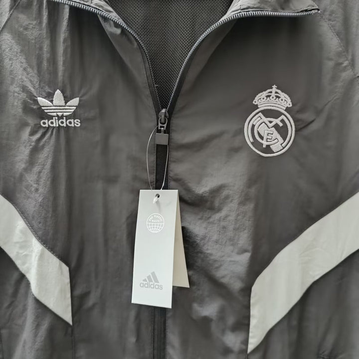 Real Madrid Windbreaker Jacket - Gray