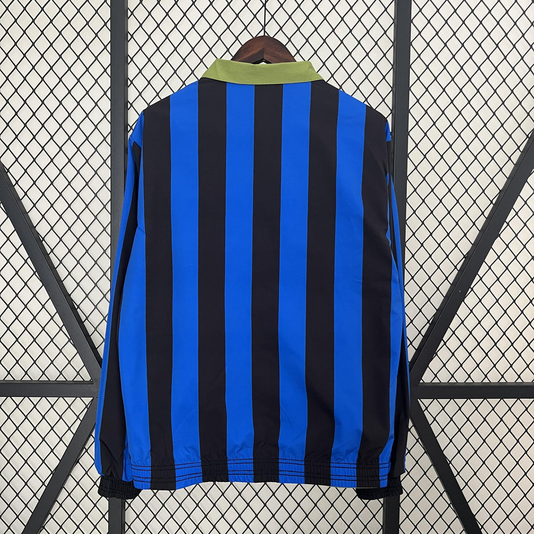 Denmark Reversible Windbreaker Jacket - Moss Green/Blue