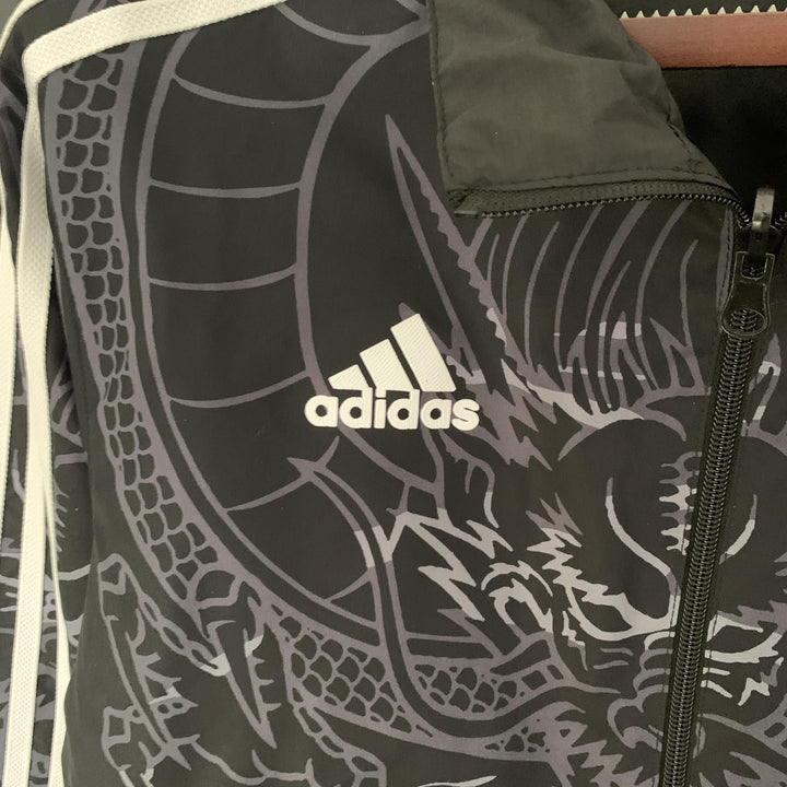 Real Madrid Reversible Windbreaker Jacket - Black