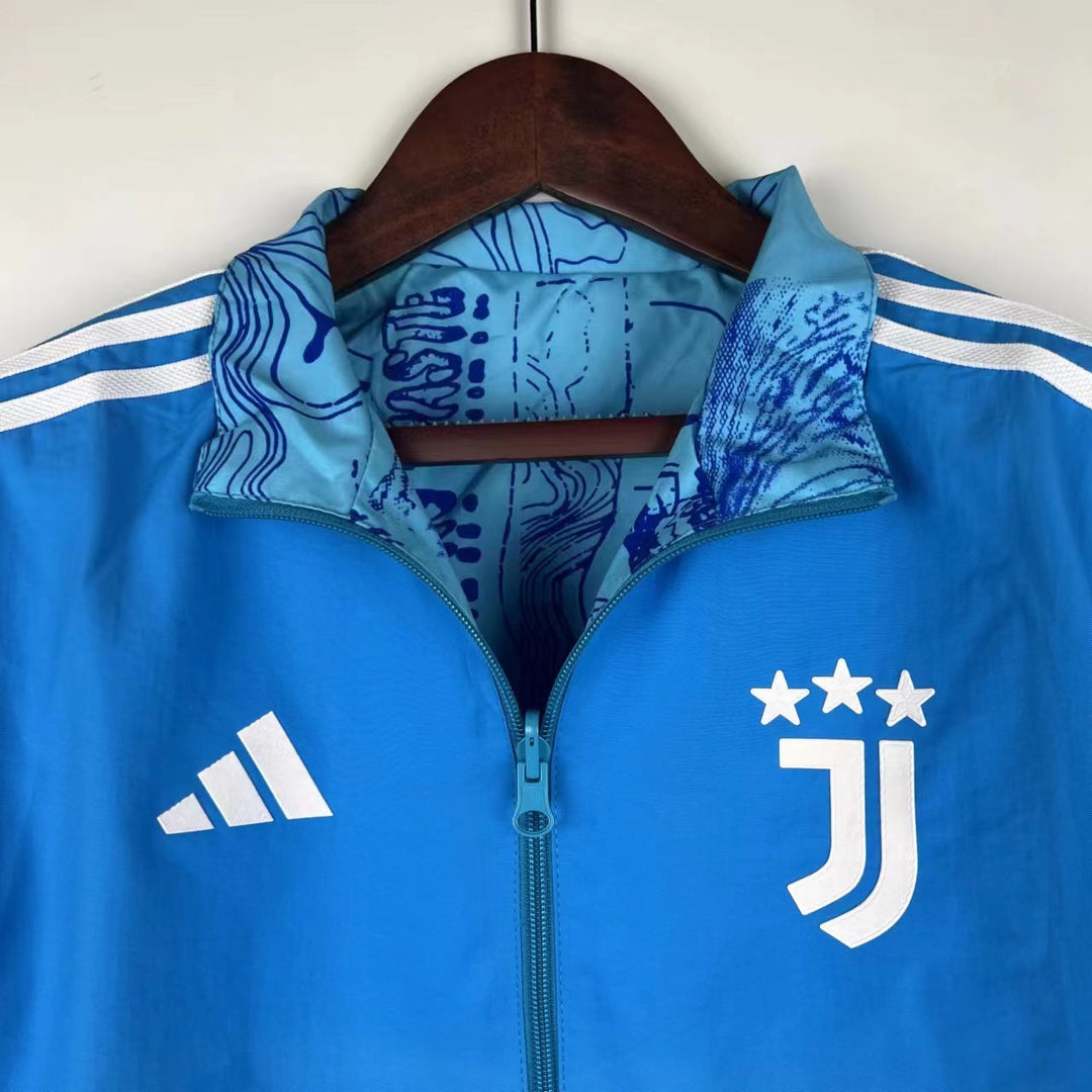 Juventus Reversible Windbreaker Jacket - Light Blue