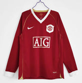 Manchester United 06/07 Home Retro Shirt - Long Sleeve