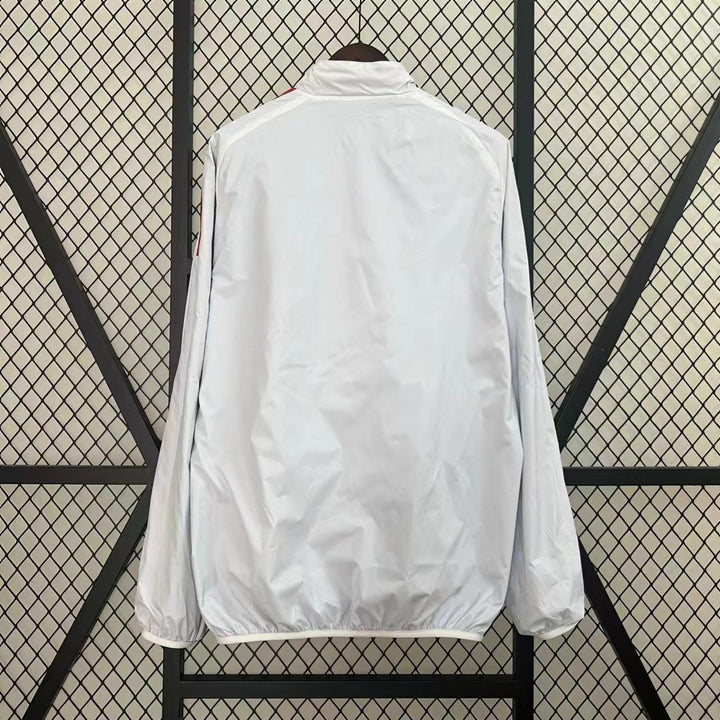 Italy Reversible Windbreaker Jacket - Blue/White