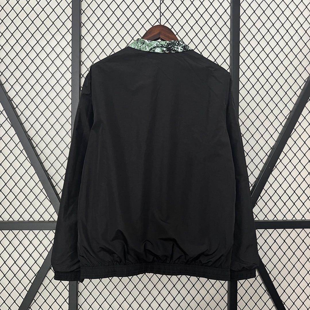 Manchester United Reversible Windbreaker Jacket - Black/Green