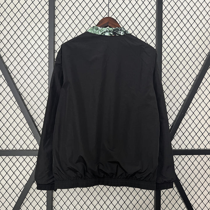 Manchester United Reversible Windbreaker Jacket - Black/Green