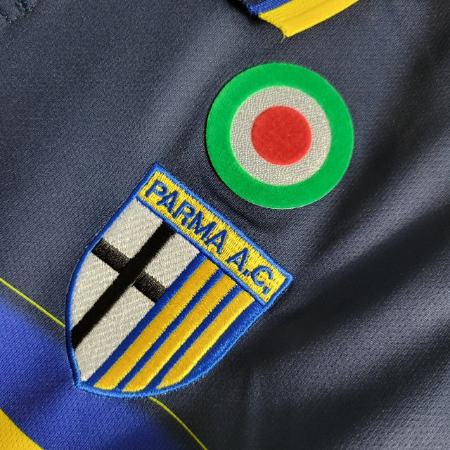 Parma Away 99/00 Parmalat Retro Shirt - Dark Blue