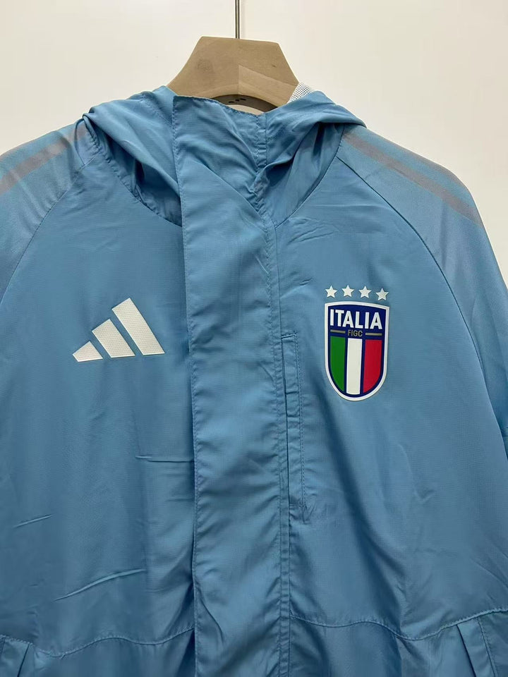 Italy Windbreaker Jacket - Light Blue II