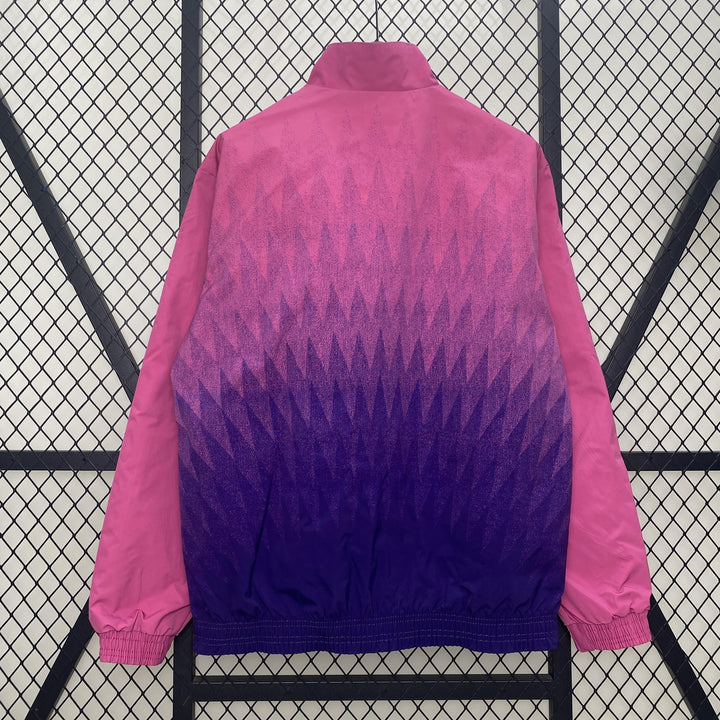 Germany Reversible Windbreaker Jacket - Turquoise/Pink